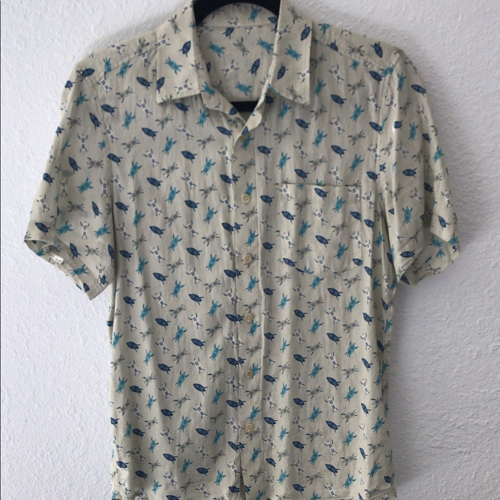 Vintage cotton spaceship button down